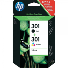 HP 2-Pack 301BK + 301CL